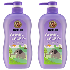 依必朗 Angel Baby 嬰兒沐浴精 專為寶寶設計 溫和配方 金盞花萃取精華 維他命E 舒緩乾燥, 600ml, 2瓶