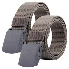 와이홉 캐주얼 작업복 아웃도어 벨트, 그레이, 2개