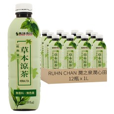 RUHN CHAN 潤之泉潤心田 草本涼茶, 1L, 12瓶