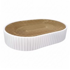 Nice u 毛樂趣 年輪貓抓板 瓦楞紙 PP聚丙烯, 白色, 1個