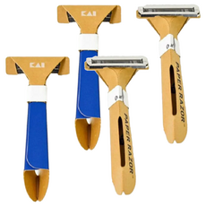 貝印 Kai 紙製便利刮鬍刀 ga-0109 輕巧便攜 環保材質 組裝簡單 鋒利刀片, 2入, 2個