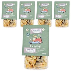 little pasta 小小帕斯達 交通工具造型義大利麵, 適合1歲以上嬰幼兒, 100% 義大利杜蘭小麥, 300g, 5包
