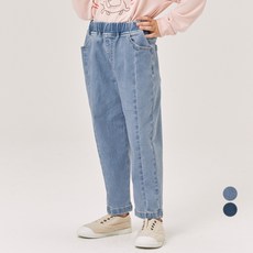 롤리트리 아동용 절개 배기 스판 데님 팬츠