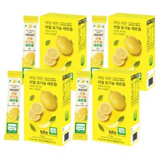 매일레몬 리얼 유기농 레몬즙, 280g, 4개