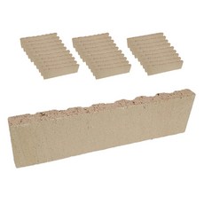 WITH積木 黃土仿古磚 黏貼式裝潢磚, 象牙白, 30個