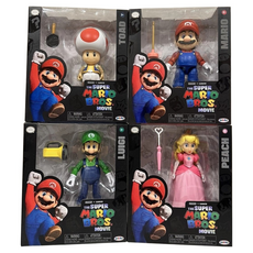 jakks PACIFIC 瑪利歐電影 5吋珍藏公仔4件組, 1組