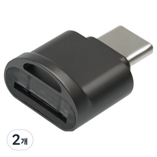 컴스 USB 3.1 Type C 카드리더기 Short TF Micro SD 카드, IF785, 2개