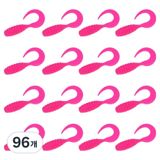 다미끼 M 그럽 쏘가리 배스 송어 웜 51mm, 438 HOT PINK, 1g, 96개