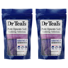 닥터틸즈 퓨어 엡섬 솔트 소킹 솔루션 위드 라벤더, 450g, 2개