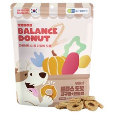 멍냥빌리지 강아지 밸런스도넛 가수분해 간식, 혼합맛(고구마/단호박), 200g, 1개
