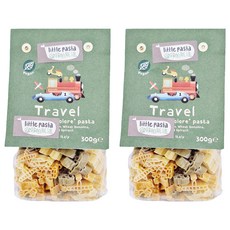 little pasta 小小帕斯達 交通工具造型義大利麵, 適合1歲以上嬰幼兒, 100% 義大利杜蘭小麥, 300g, 2包