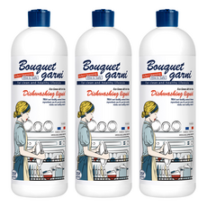 부케가르니 에코 그린 액체 식기세척기 세제, 1L, 3개