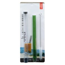 Kiyodo 彩色玻璃大口徑 吸管3件組, 1組, 3件