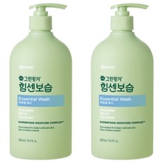 그린핑거 힘센보습 에센셜 바디워시, 500ml, 2개