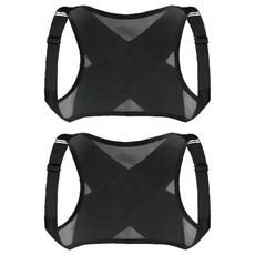 TRUSTO升級版透氣舒適防駝背心 加厚纖維條支撐 矯正駝背, M, 2個