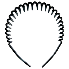 LUCKY TRENDY 波浪髮箍 ELS0450, 黑色, 不適用, 1個