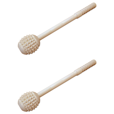 친환경편백아트 프리미엄 편백 통원목 피라미드 안마봉, 2개