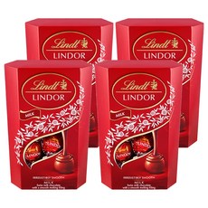 Lindt 瑞士蓮 Lindor夾餡牛奶巧克力, 200g, 4個