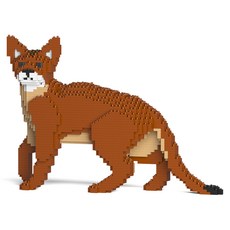 JEKCA 行走阿比西尼亞貓積木, 混合顏色, 1個