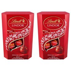 Lindt 瑞士蓮 Lindor夾餡牛奶巧克力, 200g, 2個