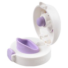 Richell 利其爾 AQ 學習杯替換蓋 8個月適用, 紫色, 1個