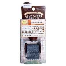 Shachihata 寫吉達 古川紙工聯名迴轉印章 MY BIYORI 13種圖案, C款, 1個