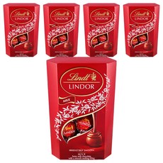 Lindt 瑞士蓮 Lindor夾餡牛奶巧克力, 200g, 5個