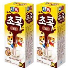 Jetty 神奇吸管 巧克力口味, 3.6g, 20入, 2盒