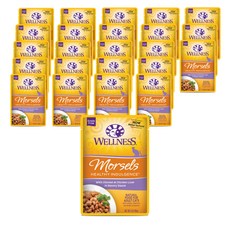 웰니스 어덜트 고양이 헬시 인덜전스 머셀 습식사료 파우치, 24개, 85g, 닭+닭간