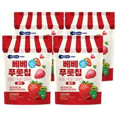 BEBECOOK 嬰幼兒 Bebe 草莓水果脆片, 12g, 4個