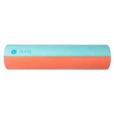 큐잉 필라테스 요가 EVA 폼롤러, 캐롯 + 민트, 1개
