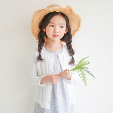 ROROCHAT 女童素色長袖開襟衫