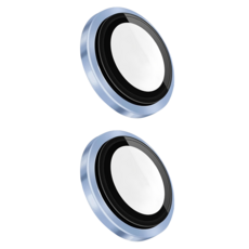 HODA 好貼 藍寶石原機結構鏡頭保護貼 藍色 2個, 1盒