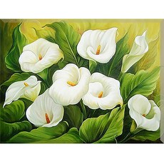 HEYEO DIY鑽石畫 帆布款 40 x 50 cm, 1套, 09. 愛之海芋 KS-002