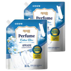 HAPPYHOME 室內晾曬去味洗衣精補充包 一般滾筒洗衣機通用 Cotton Blue款, 2包, 2.1L