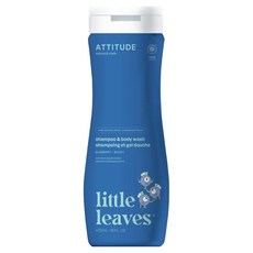 ATTITUDE 艾特優 兒童2合1洗髮沐浴露 藍莓, 473ml, 1瓶