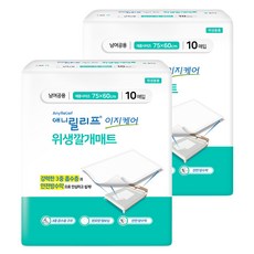 Anyrelief 男女通用 Easy Care 衛生護理墊, 2個, 大型, 10枚入