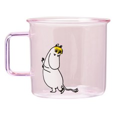 muurla 童話玻璃馬克杯 SNORKMAIDEN 可兒 350ml 耐熱玻璃, 淺粉色, 1個