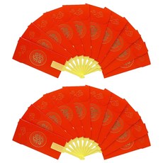扇子紅包袋 10卡位 立體醒獅 款式隨機, 2支