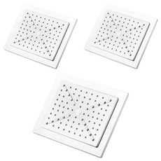 URBAN TERRACE 方型頂噴蓮蓬頭, 3個, 白色