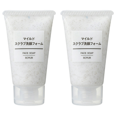 MUJI 無印良品 攜帶用溫和去角質洗面乳, 30g, 2條