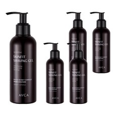 AVCA 敏感肌膚貼合刮鬍凝膠, 200ml, 5個