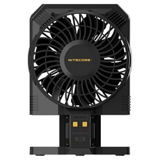 NITECORE 奈特科爾 Cine Wind 便攜式影像造型風機 多種器材接口 SONY NP-F系列電池適用, 黑色, CW30