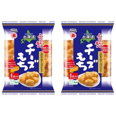 越後製菓 北海道起司泡芙米果 4包, 66g, 2袋