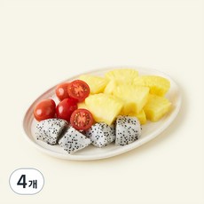 All바른농장 파인애플 방울토마토 용과 골고루 혼합팩 3, 4개, 300g