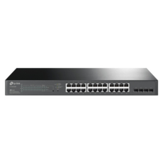 TP-Link 28埠 Gigabit L2/L2+ 智慧型PoE Switch交換器 250W RJ45 24埠 + SFP 光纖端口 4埠, 1個, TL-SG2428P