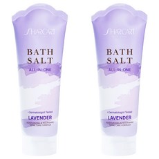 SHARCART 多合一浴鹽 頭皮去角質 身體磨砂膏 薰衣草香, 200g, 2個