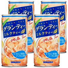 SANGARIA 山加利 奶茶飲料, 190ml, 4罐