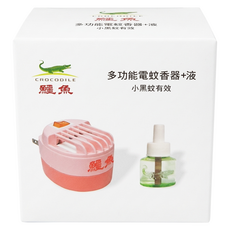 鱷魚 多功能電蚊香器 + 液體電蚊香, 46ml, 1組