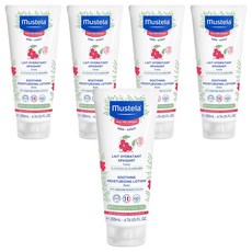 무스텔라 수딩 모이스처라이징 유아로션, 200ml, 5개